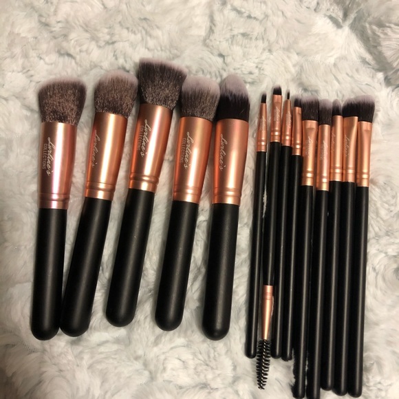 Rose Gold / 14 Pcs Brush Set - Picture 1 of 8